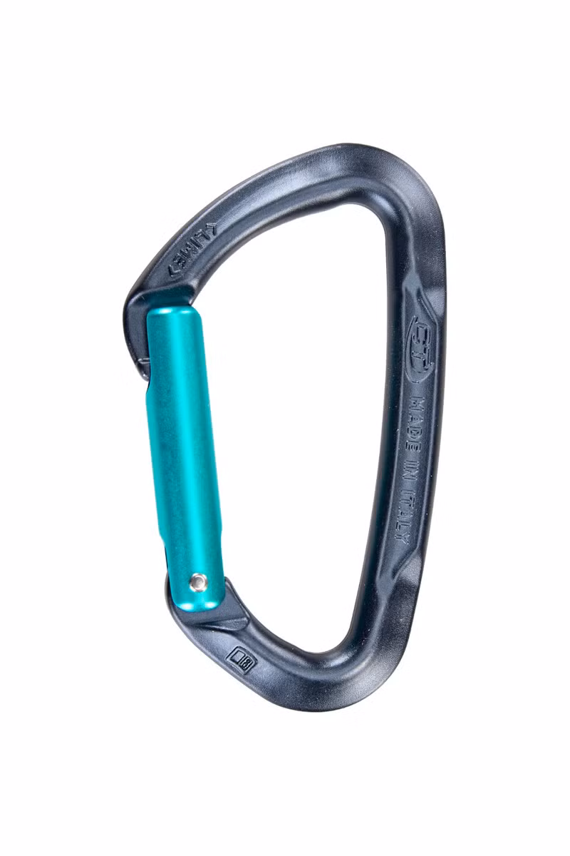 KARABINEK LIME S -ANTHRACITE-AQUAMARINE