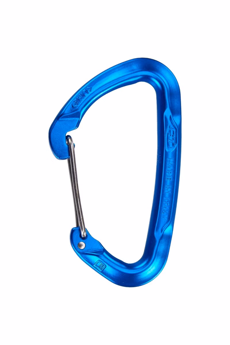 KARABINEK LIME W-ELECTRIC BLUE