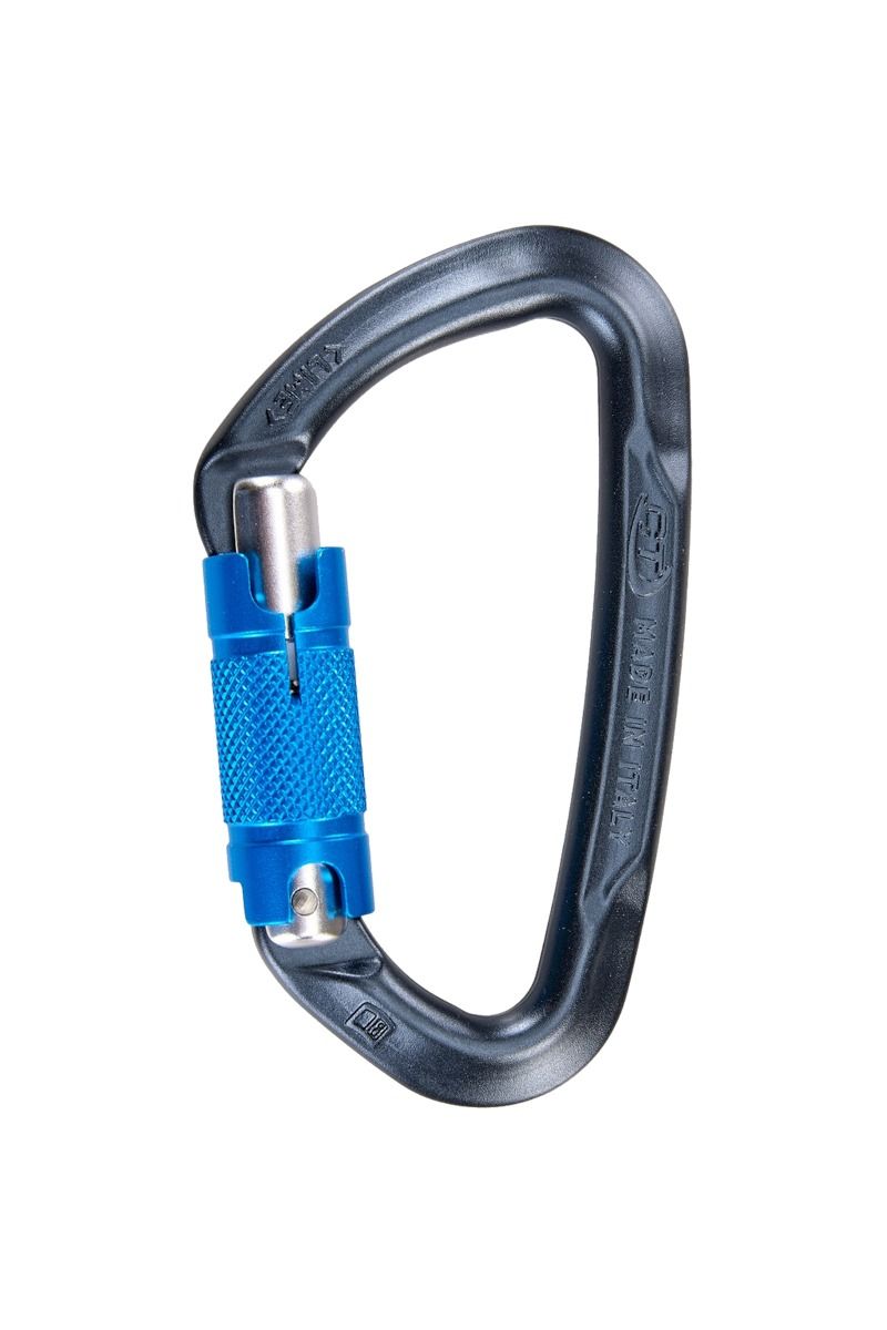 KARABINEK LIME WG -ANTHRACITE-BLUE