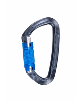 KARABINEK LIME WG -ANTHRACITE-BLUE