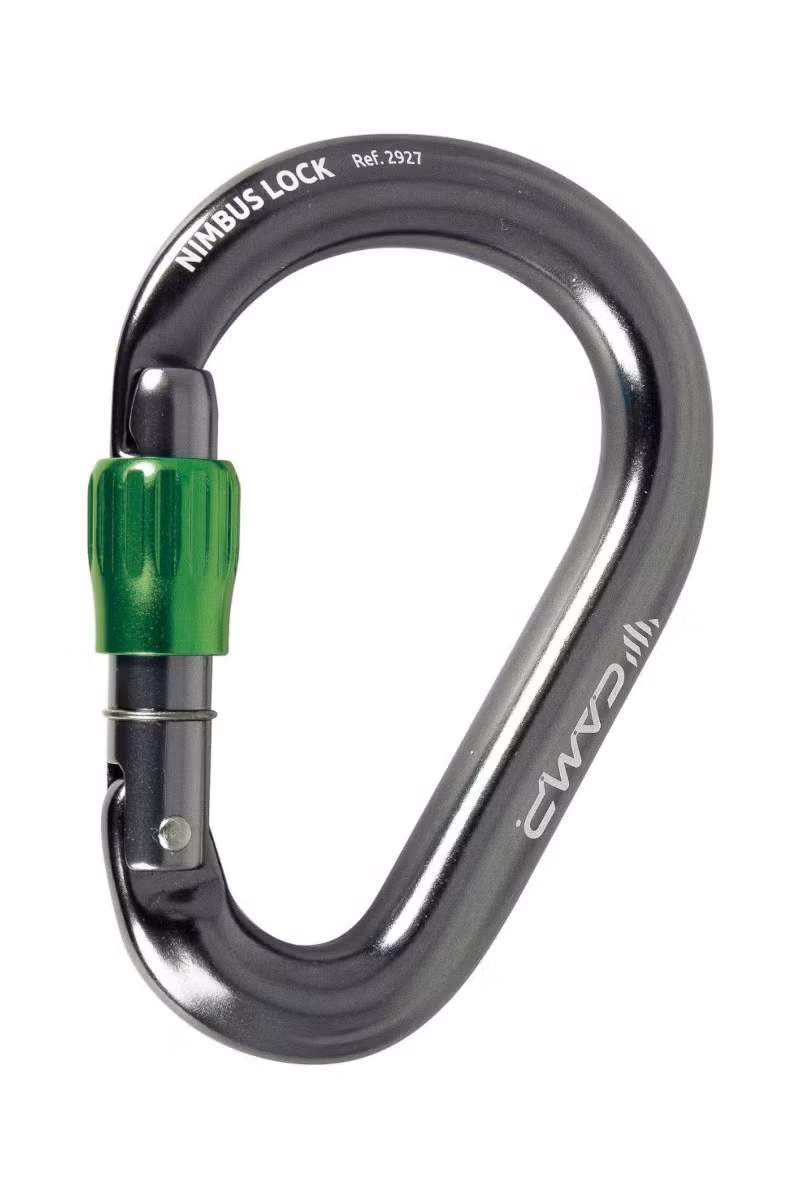 KARABINEK NIMBUS LOCK-GUN METAL-GREEN