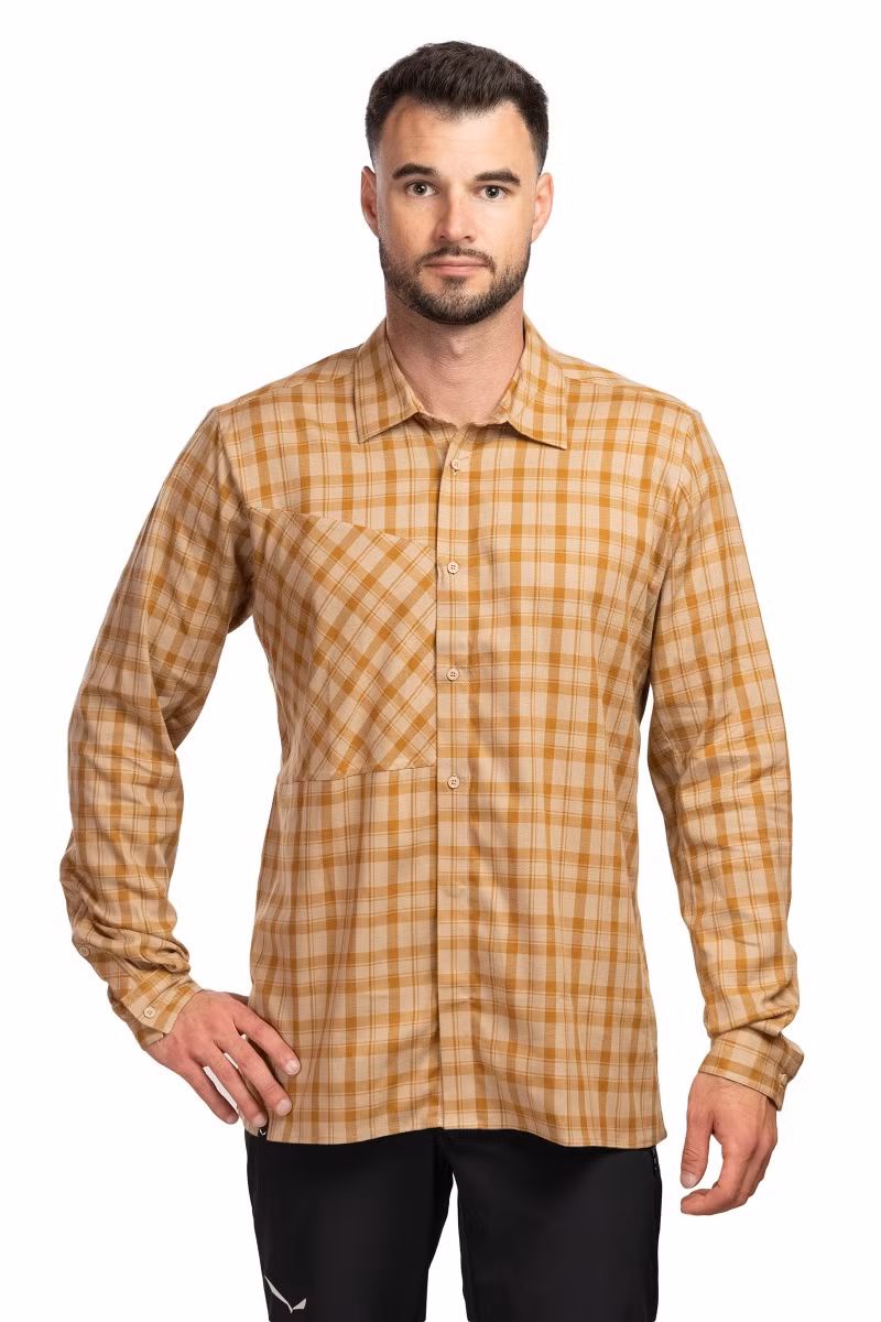KOSZULA FANES FLANNEL 5 PL LS SHIRT-QUICKSAND-GOLDEN BROWN