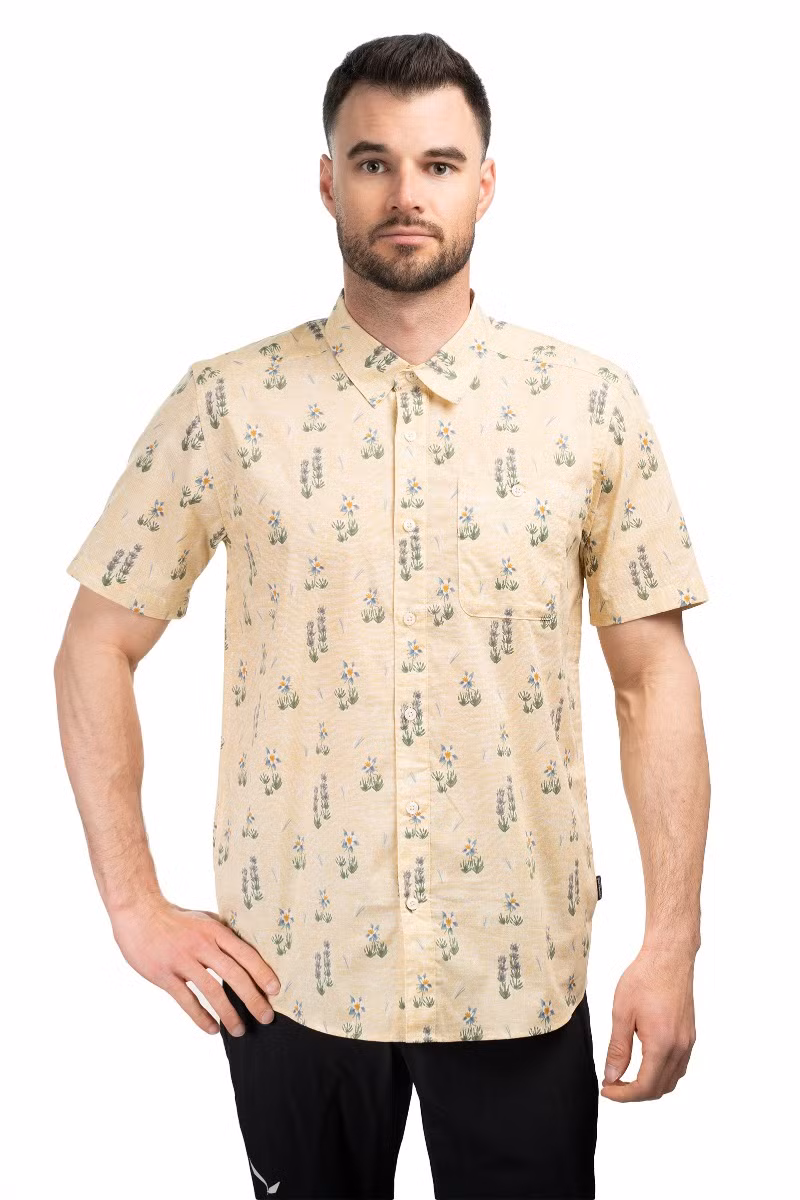 KOSZULA GO TO SHIRT-LUPINE TRAIL: BEESWAX TAN