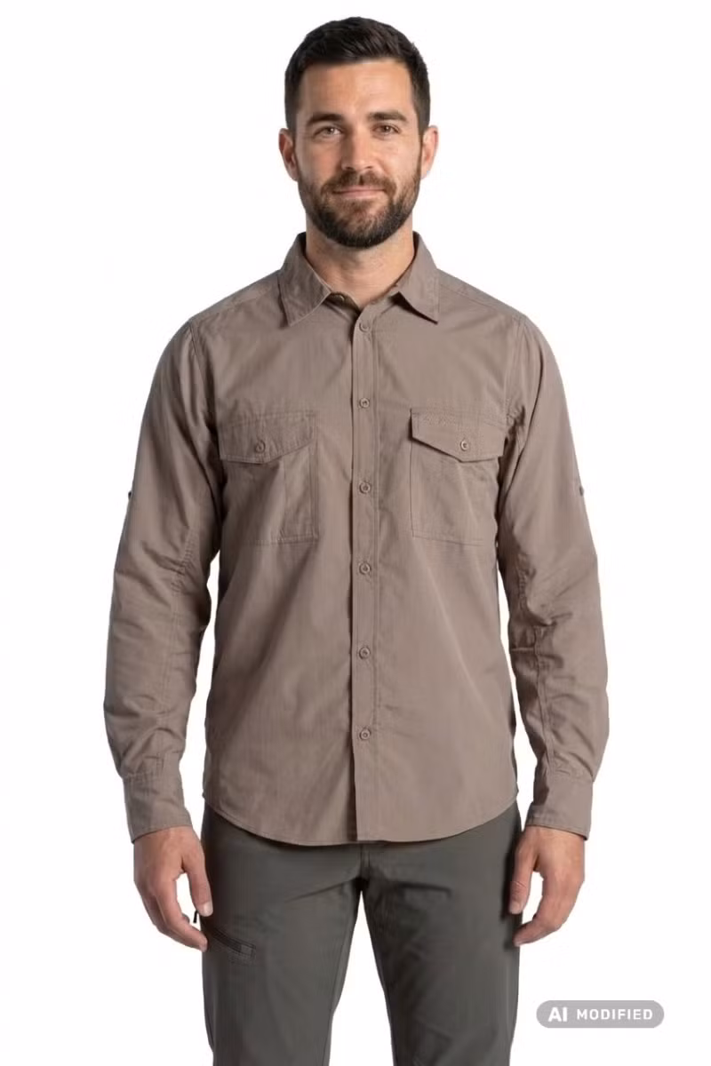 KOSZULA KIWI II LONG SLEEVED-PEBBLE