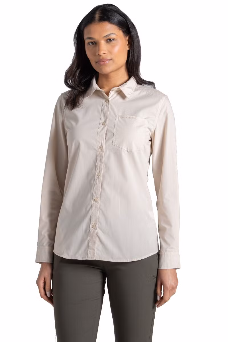 KOSZULA KIWI III LONG SLEEVED WOMEN-STONE