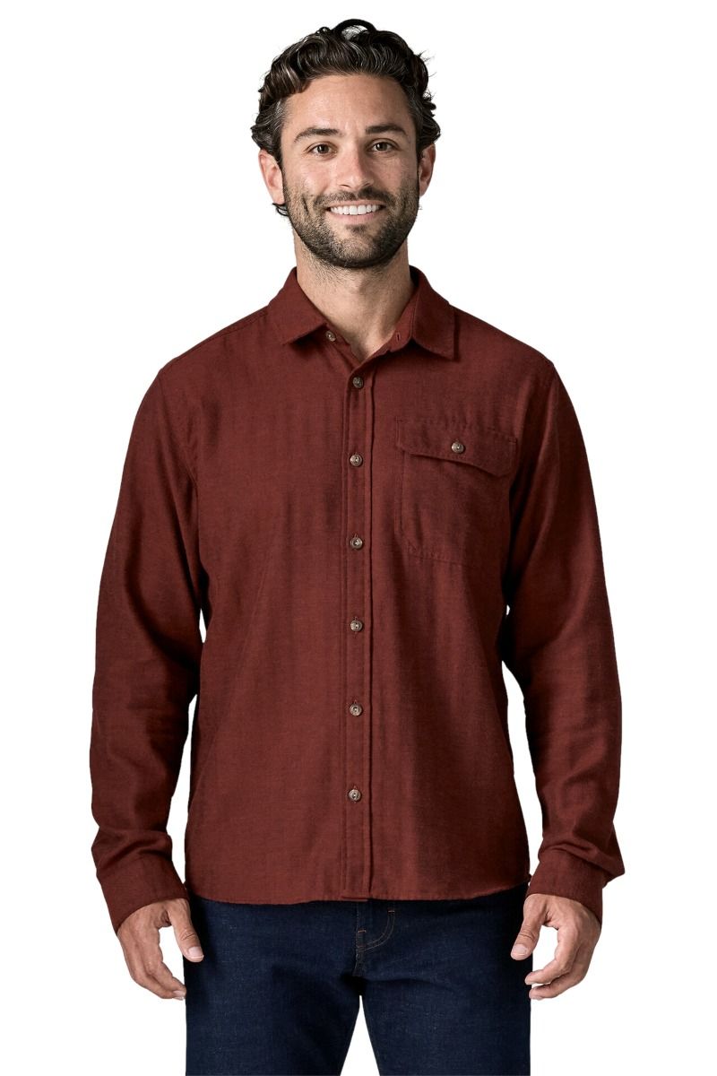 KOSZULA LIGHTWEIGHT FJORD FLANNEL SHIRT-MIRROR WEAVE-RUSTY RED