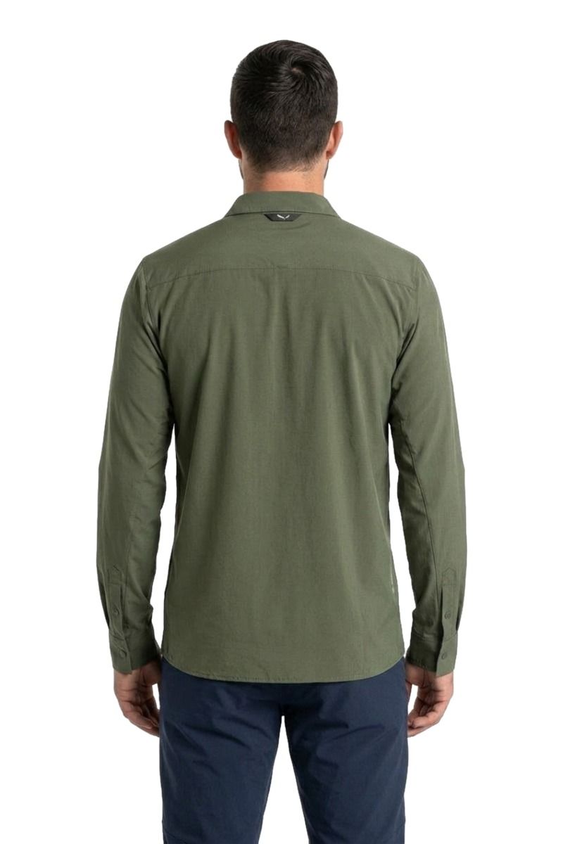 KOSZULA PUEZ L/S-FADED GREEN