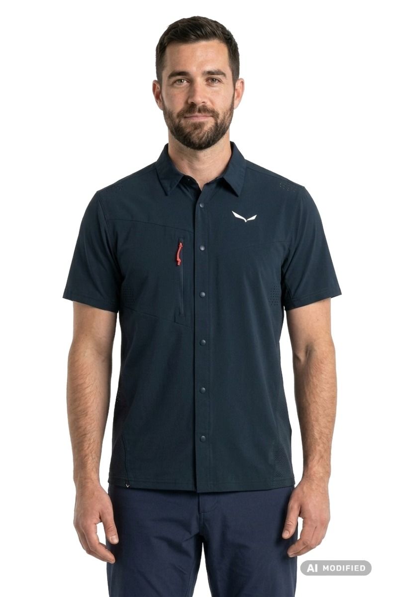 KOSZULA PUEZ S/S-BLUEBERRY