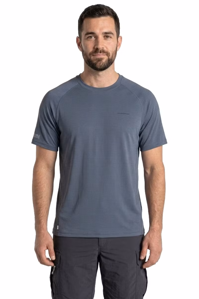 KOSZULKA SOLARSHIELD SHORT SLEEVED-DARK PEWTER
