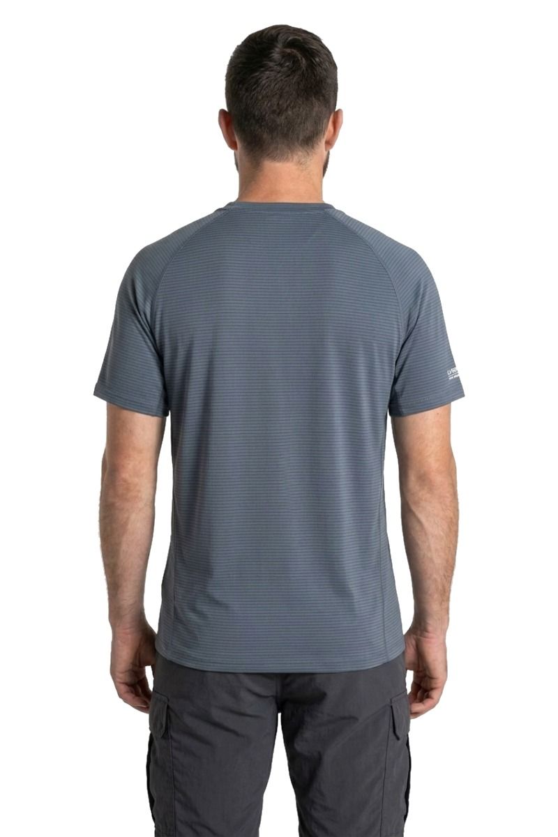 KOSZULKA SOLARSHIELD SHORT SLEEVED-DARK PEWTER