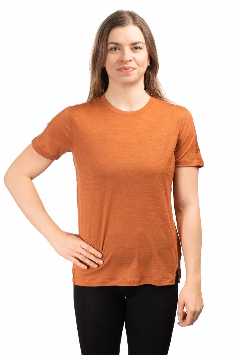 KOSZULKA 150 MERINOFINE ACE SS TEE WOMEN-DUSTY CLAY