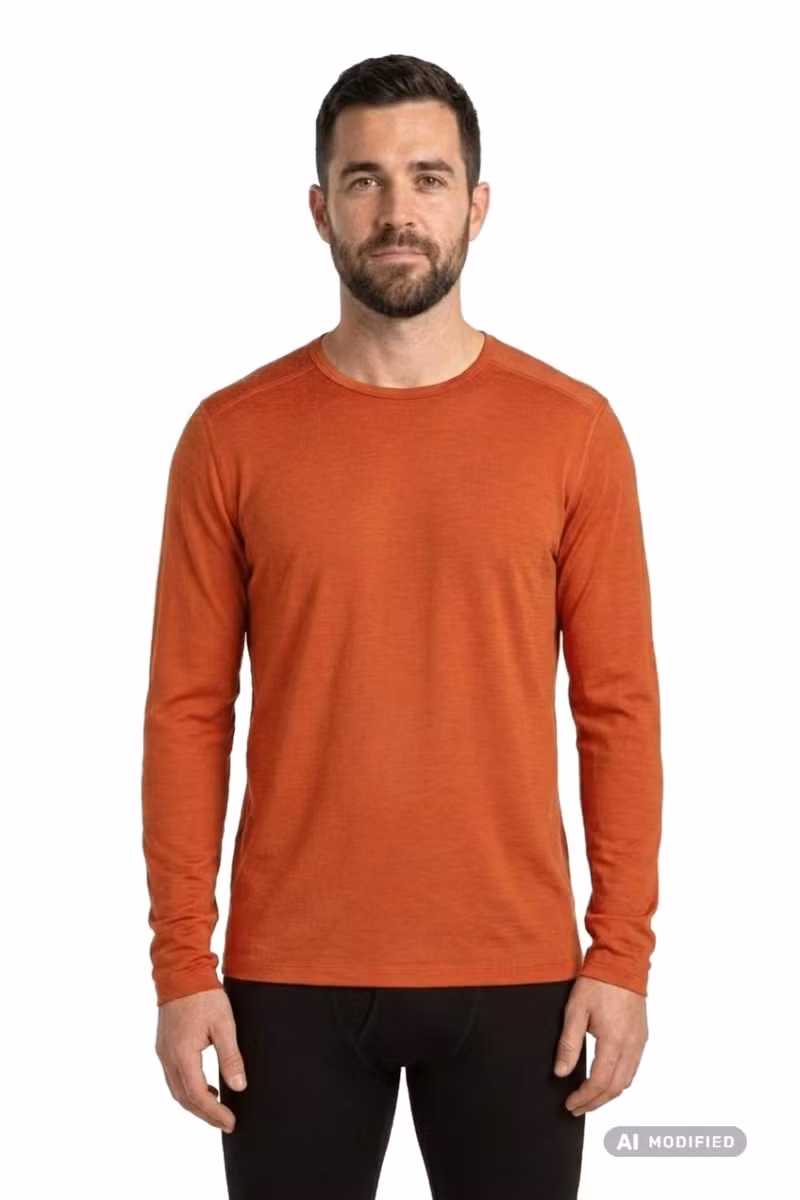 KOSZULKA 200 OASIS LS CREWE-AGATE