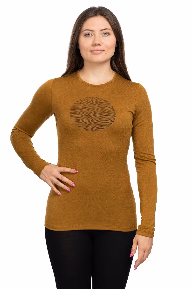 KOSZULKA 200 OASIS LS CREWE SKI CIRCLE WOMEN-CLOVE