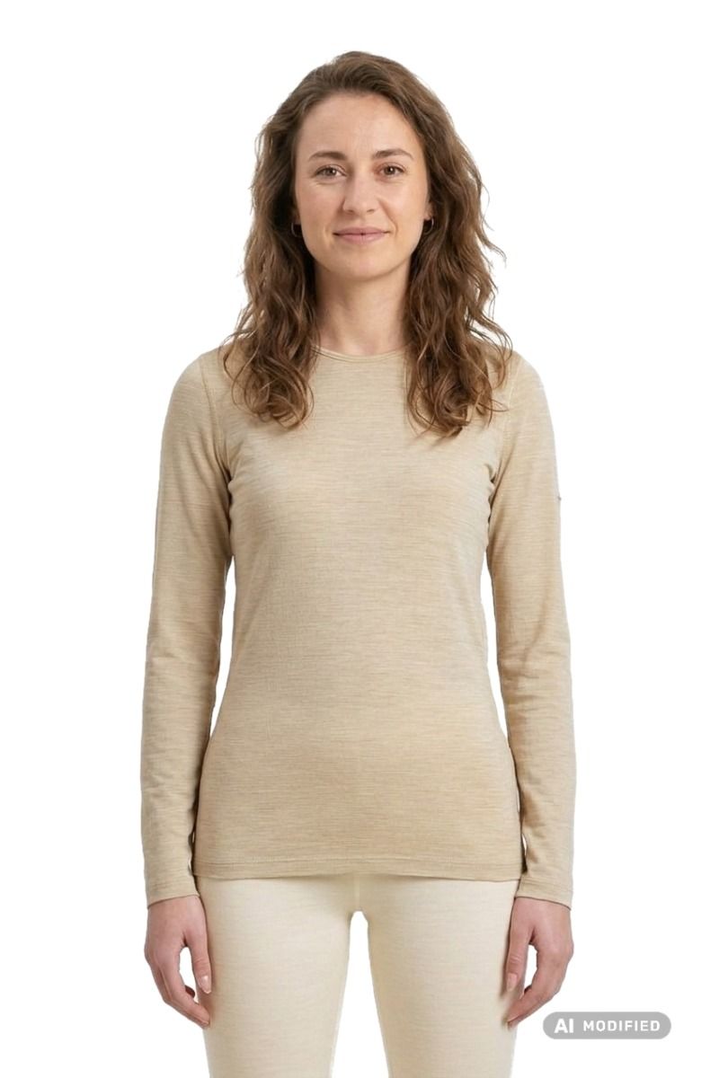 KOSZULKA 200 OASIS LS CREWE WOMEN-BAY HTHR