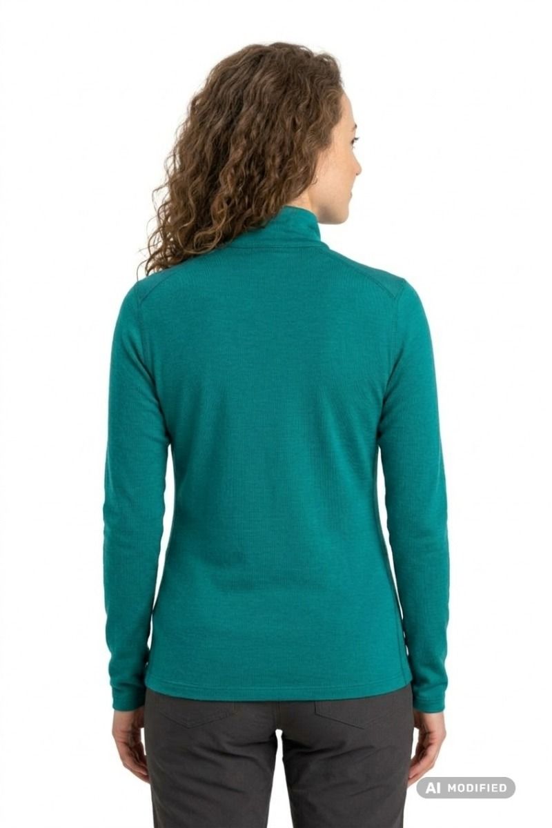 KOSZULKA 200 OASIS LS HALF ZIP WOMEN-TIDAL TEAL