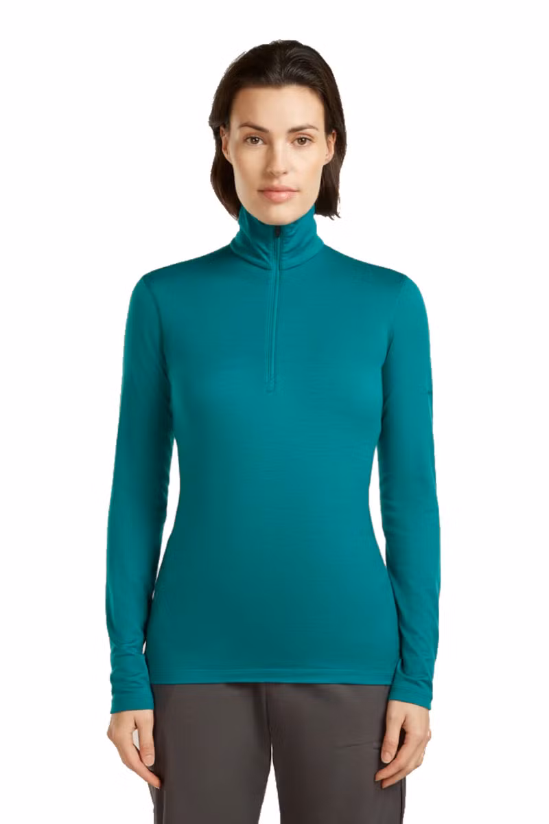 KOSZULKA 200 OASIS LS HALF ZIP WOMEN-TIDAL TEAL