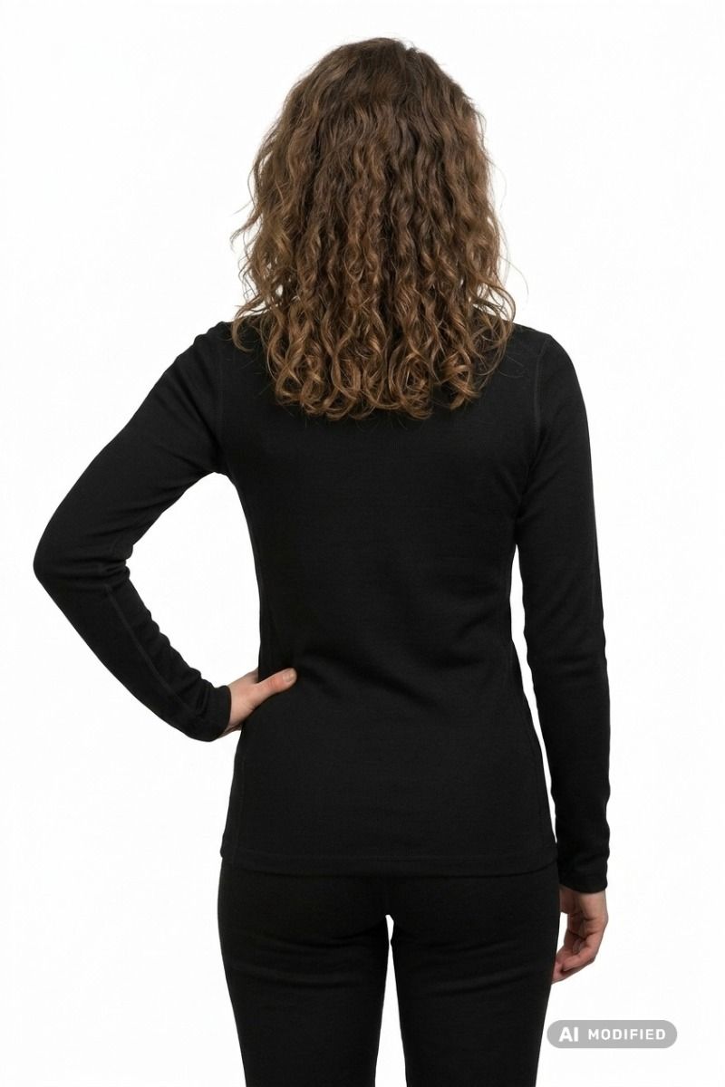 KOSZULKA 260 TECH LS CREWE WOMEN-BLACK