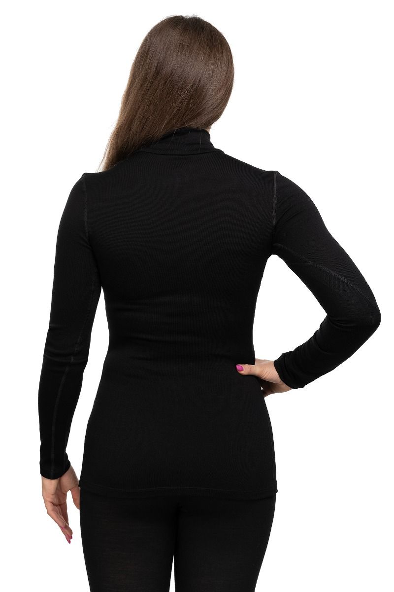 KOSZULKA 260 TECH LS TURTLENECK WOMEN-BLACK