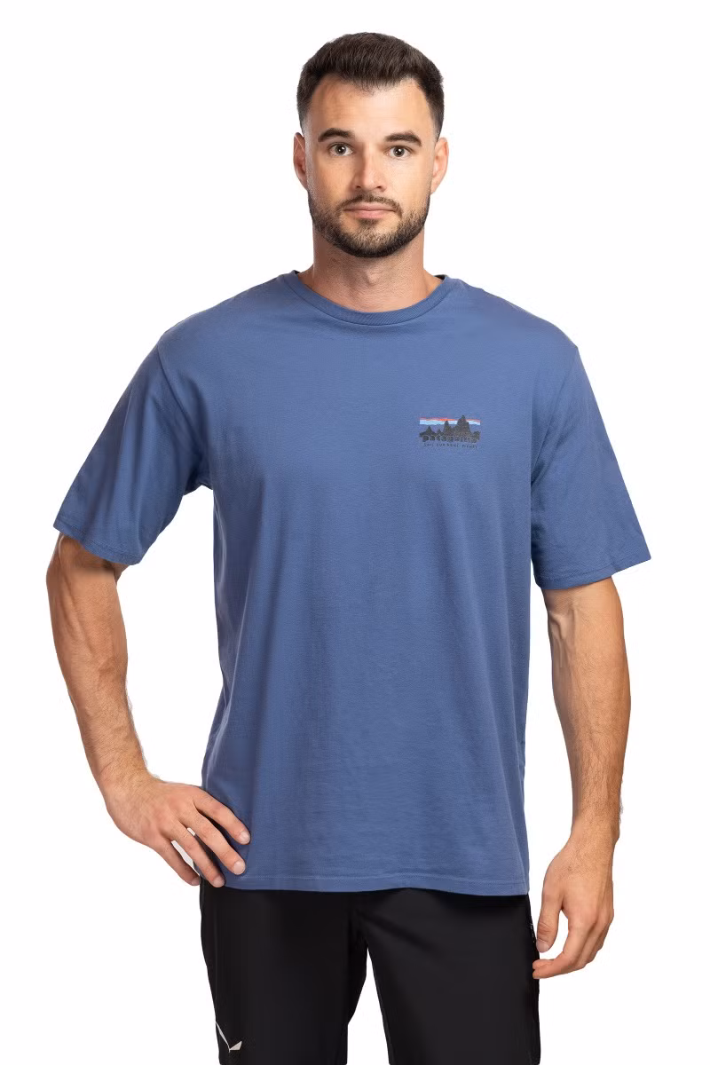KOSZULKA '73 SKYLINE ORGANIC T-SHIRT-CURRENT BLUE