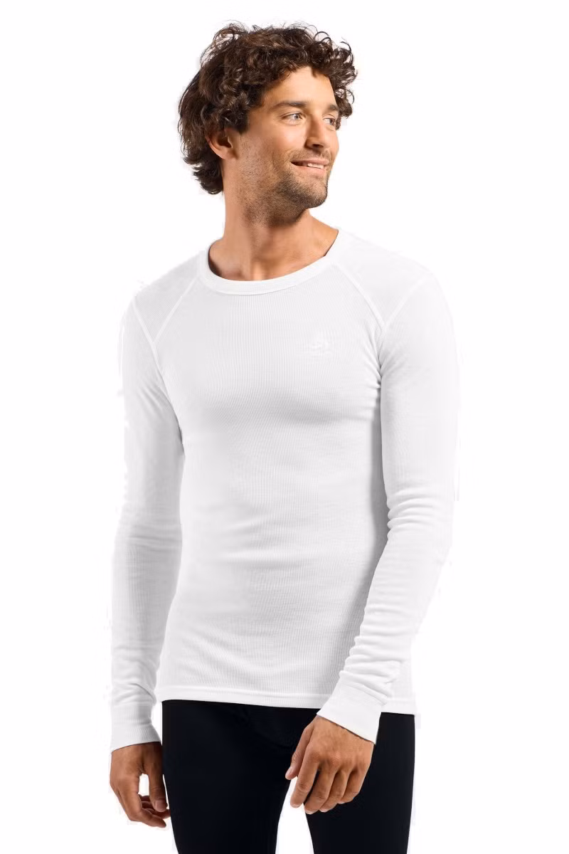 KOSZULKA ACTIVE WARM BI TOP CREW NECK LS-WHITE