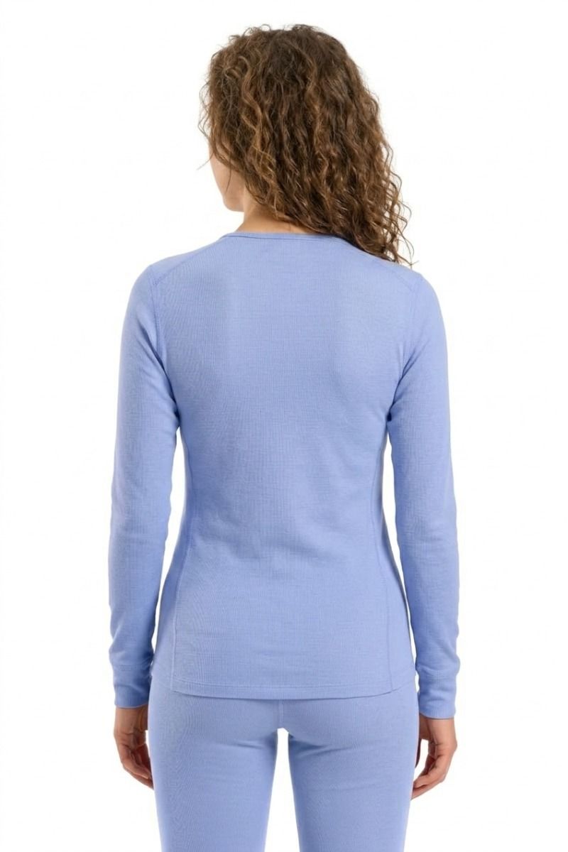 KOSZULKA ACTIVE WARM BI TOP CREW NECK LS WOMEN-BLUE HERON