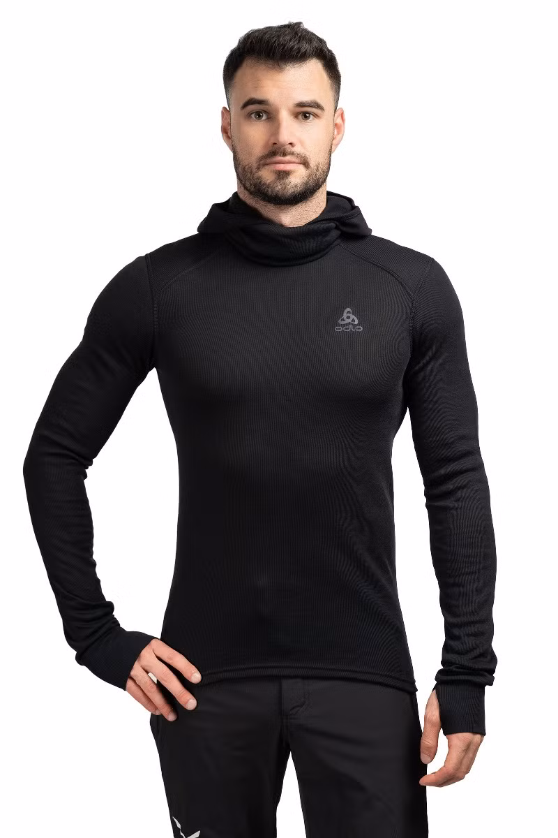 KOSZULKA ACTIVE WARM BI TOP FACEMASK LS-BLACK