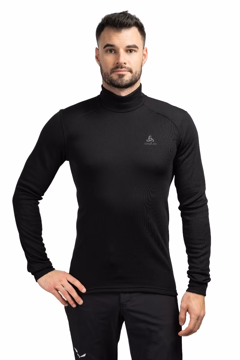 KOSZULKA ACTIVE WARM BI TOP TURTLE NECK-BLACK