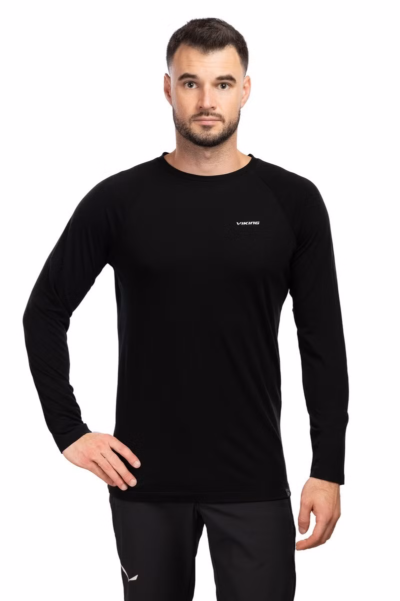KOSZULKA ANDALI LS-BLACK-LIGHT GREY