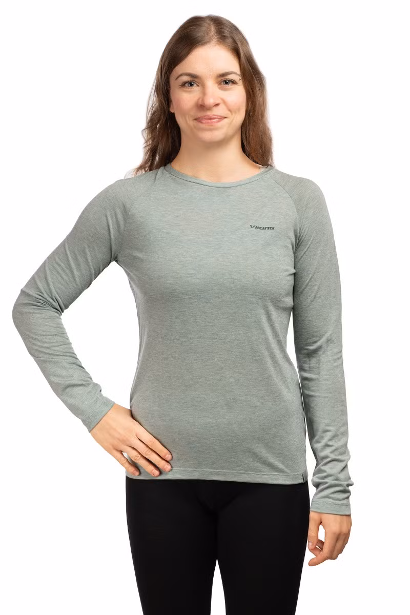 KOSZULKA ANDALI LS WOMEN-GREEN