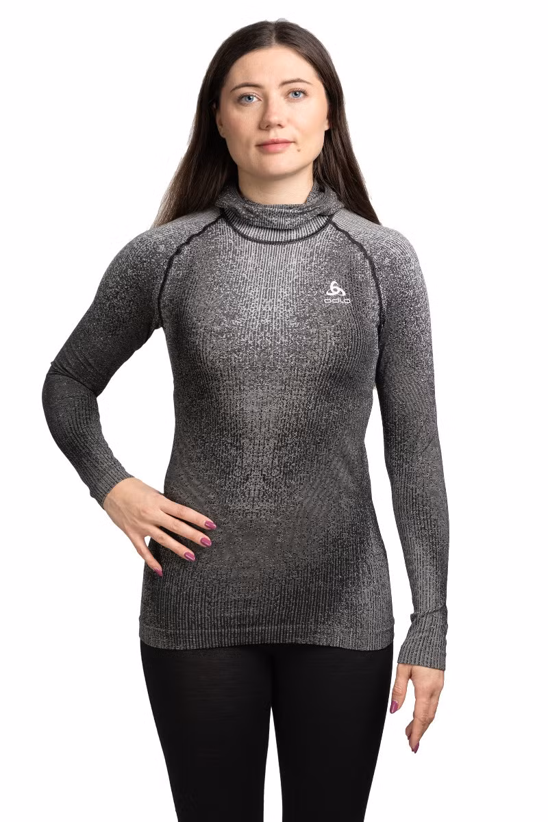 KOSZULKA BLACKCOMB ECO BL TOP FACEMASK LS WOMEN-BLACK