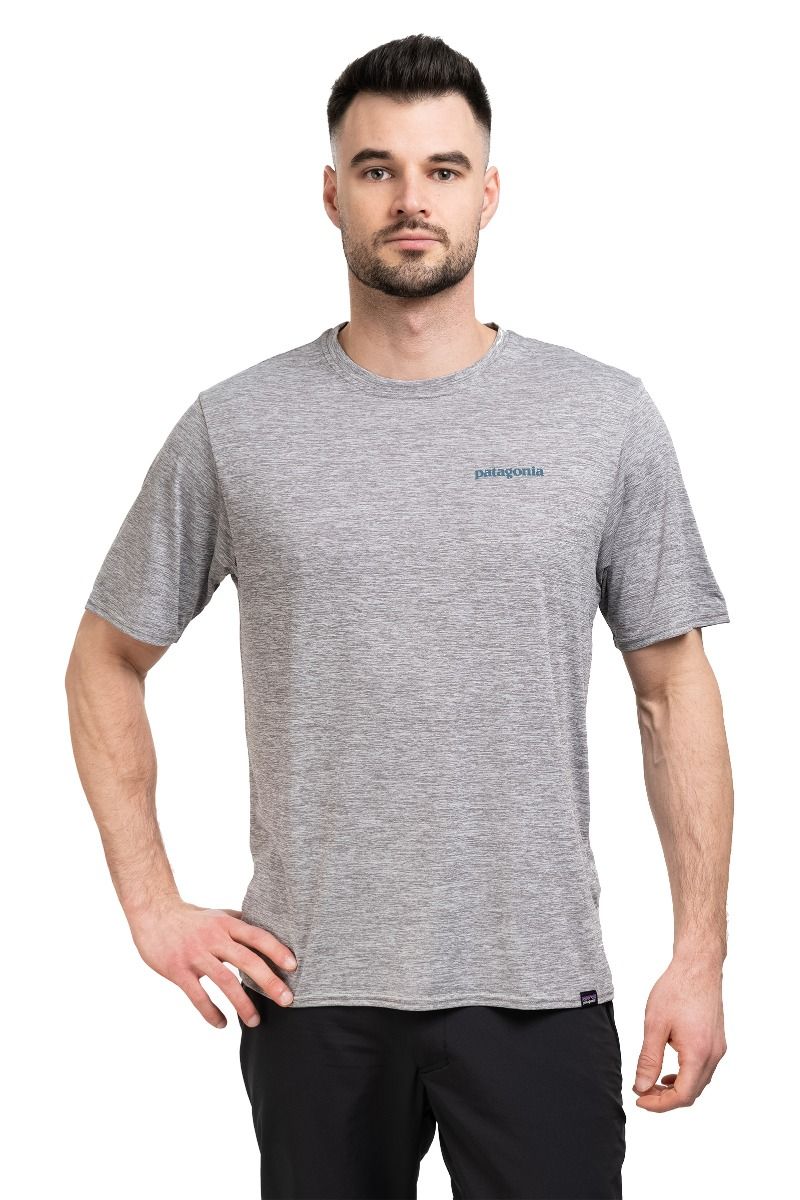 KOSZULKA CAP COOL DAILY GRAPHIC-WATERS-BOARDSHORT LOGO ABALONE BLUE-FEATHER GREY