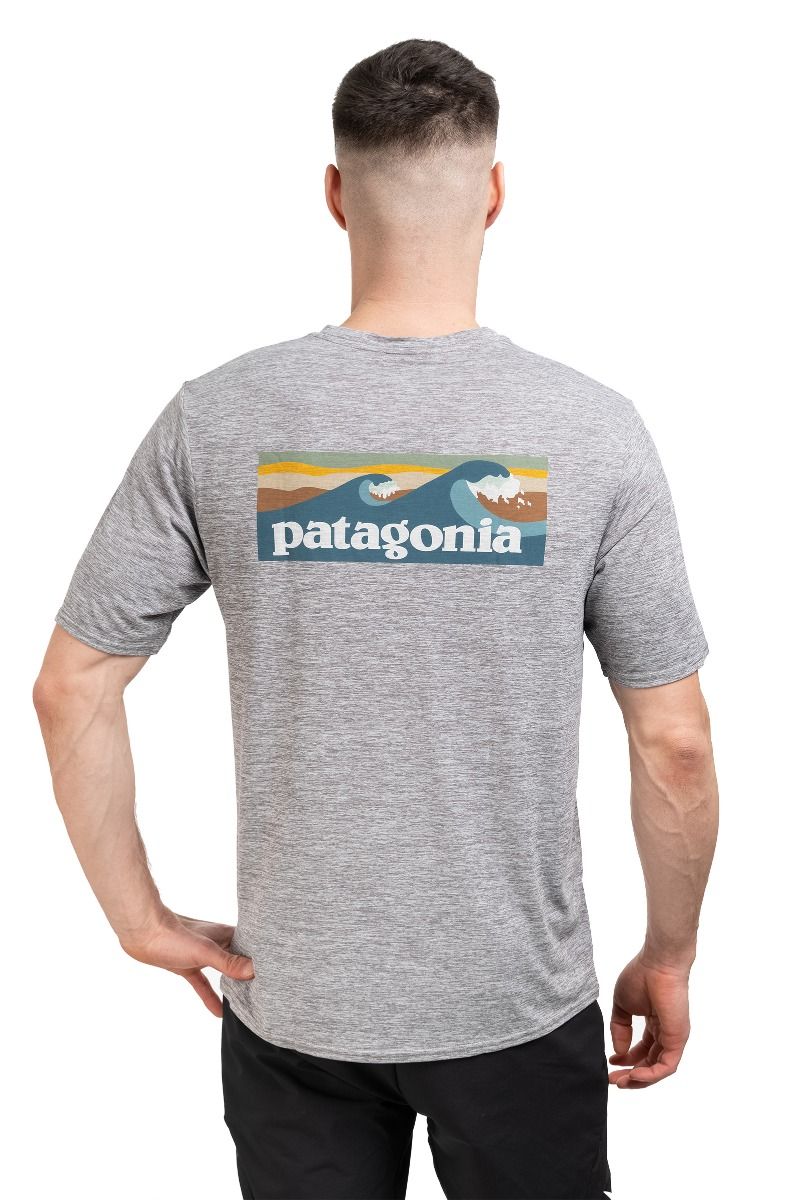 KOSZULKA CAP COOL DAILY GRAPHIC-WATERS-BOARDSHORT LOGO ABALONE BLUE-FEATHER GREY