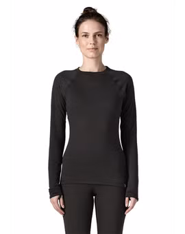 KOSZULKA CAP THERMAL WEIGHT CREW WOMEN-BLACK