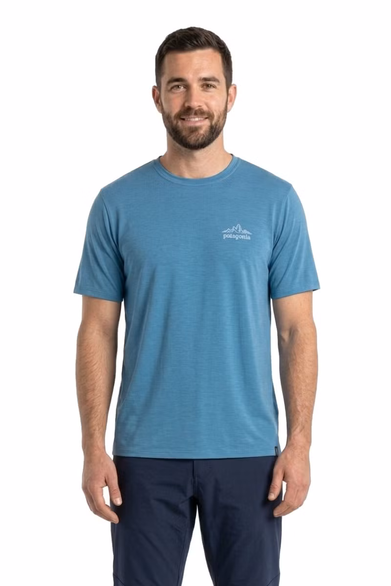 KOSZULKA CAPILENE COOL DAILY SHIRT CLOUD CRAG-SHORE BLUE-LIGHT SHORE BLUE X-DYE