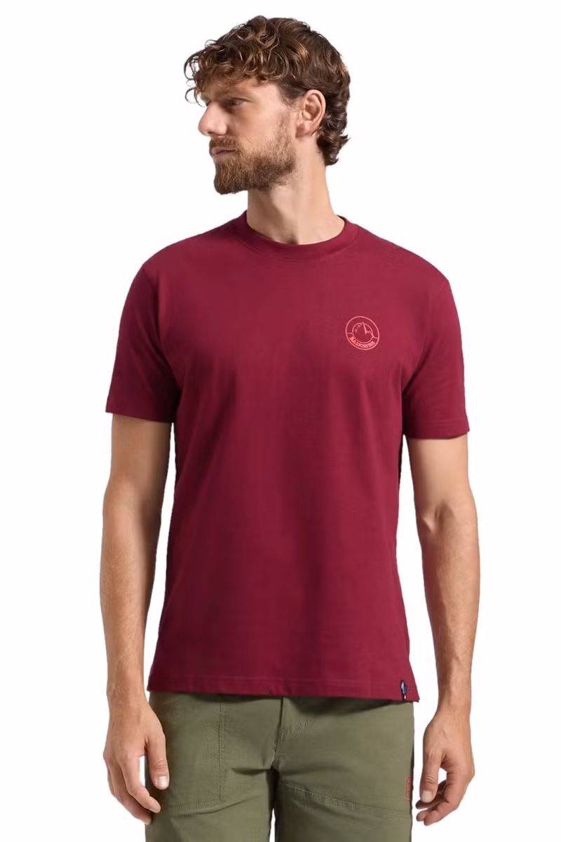 KOSZULKA CIRCLE LOGO-REDWOOD-MOUNTAIN RED