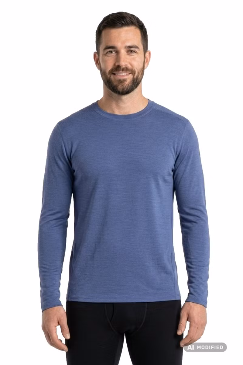 KOSZULKA CLASSIC ALL-SEASON MERINO BASE LAYER CREW BOXED-NIGHTFALL BLUE