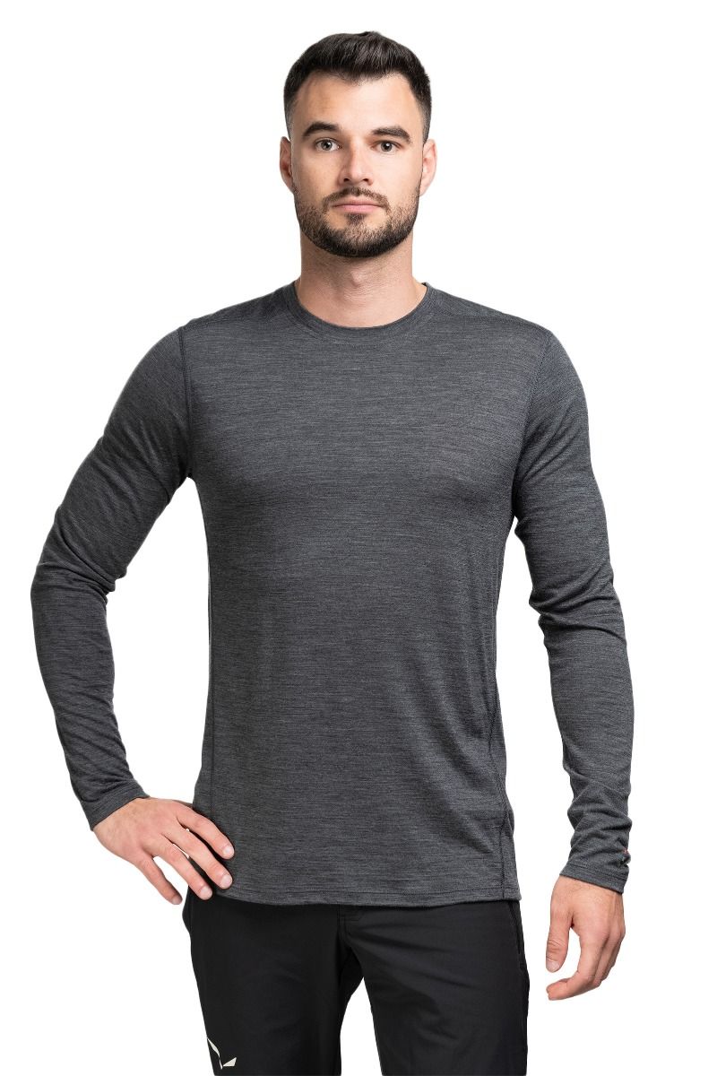 KOSZULKA CLASSIC ALL SEASON MERINO BASE LAYER LONG SLEEVE-IRON HEATHER