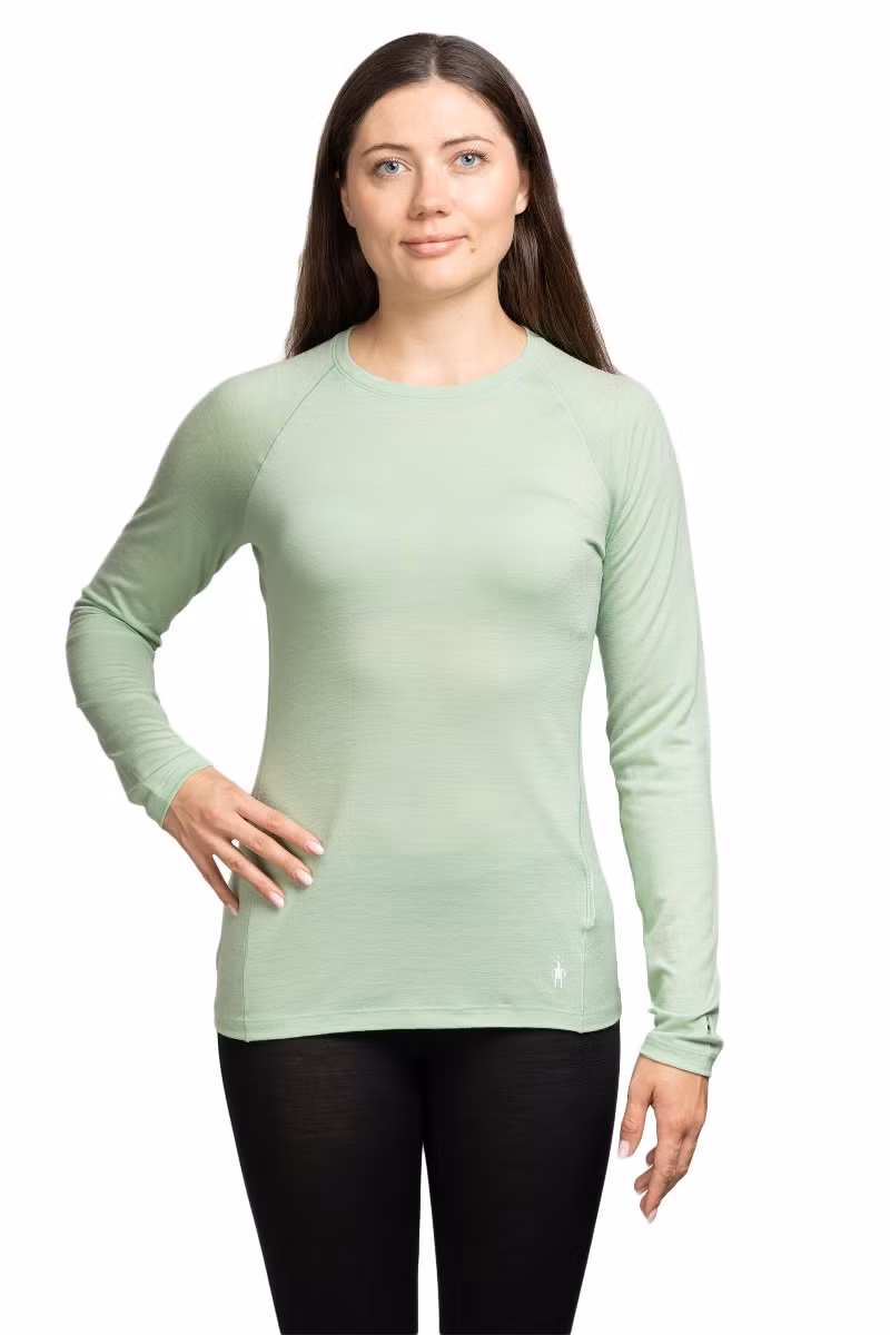 KOSZULKA CLASSIC ALL SEASON MERINO BASE LAYER LS WOMEN-PISTACHIO