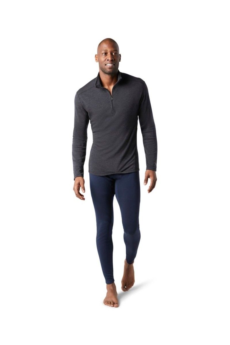 KOSZULKA CLASSIC THERMAL MERINO BASE LAYER 1/4 ZIP-CHARCOAL HEATHER