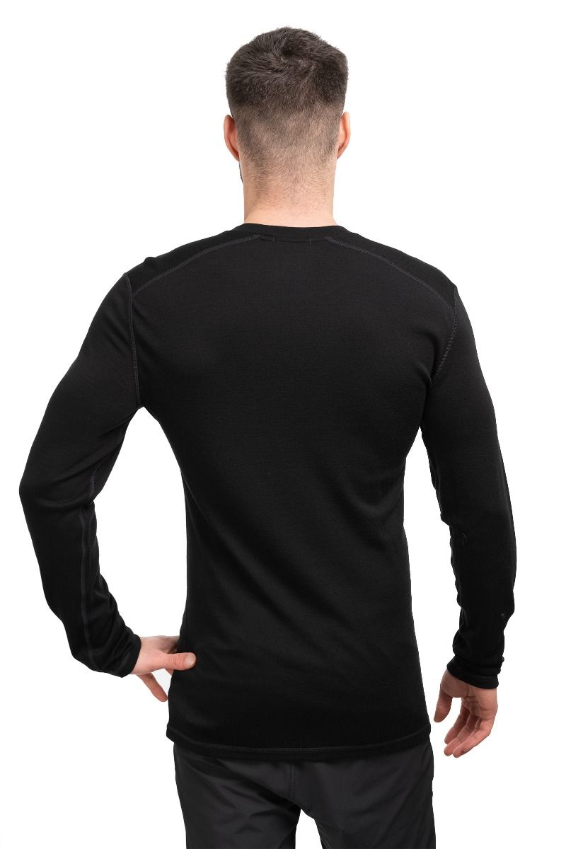 KOSZULKA CLASSIC THERMAL MERINO BASE LAYER CREW-BLACK