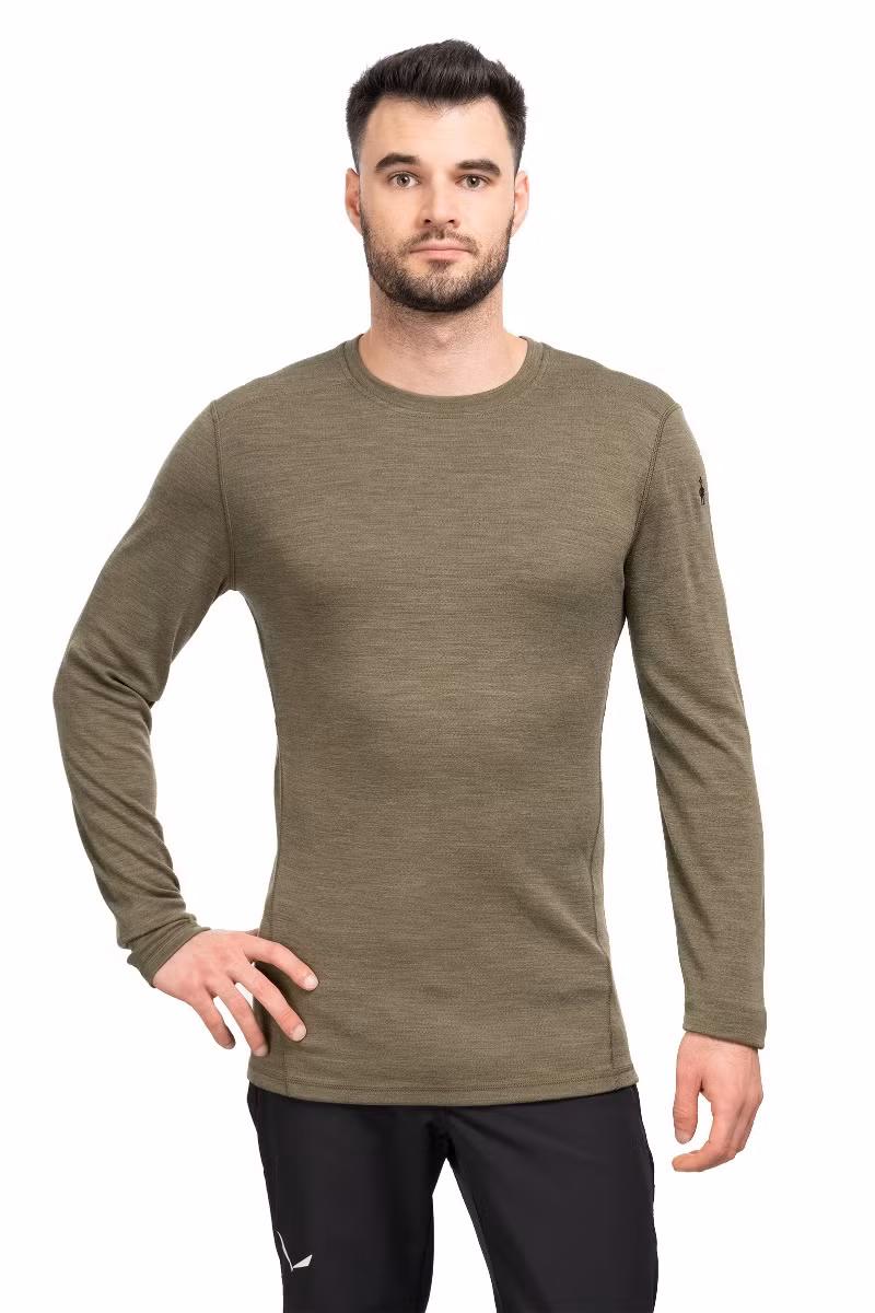 KOSZULKA CLASSIC THERMAL MERINO BASE LAYER CREW-WINTER MOSS HEATHER
