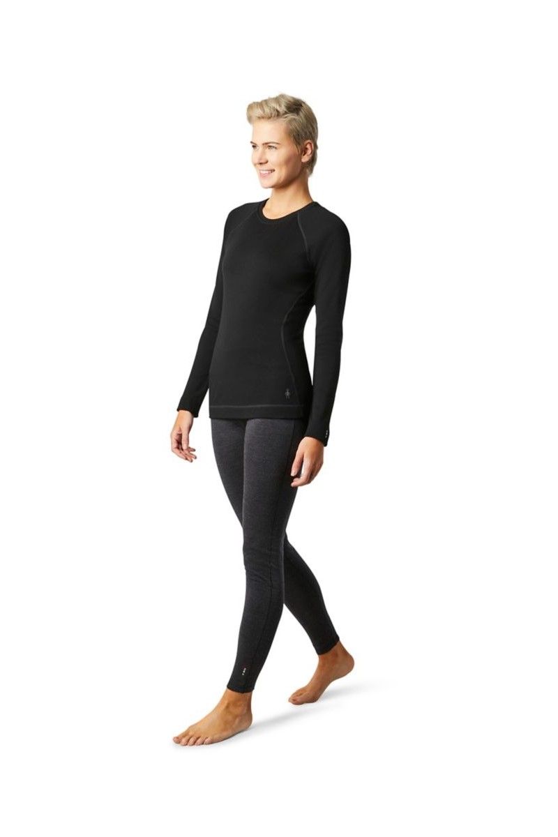 KOSZULKA CLASSIC THERMAL MERINO BASE LAYER CREW WOMEN-BLACK