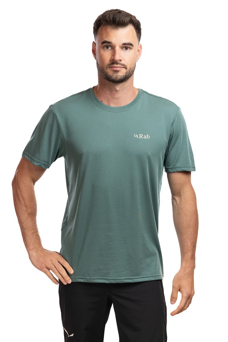 KOSZULKA CRIMP ELEVATION TEE-SAGE