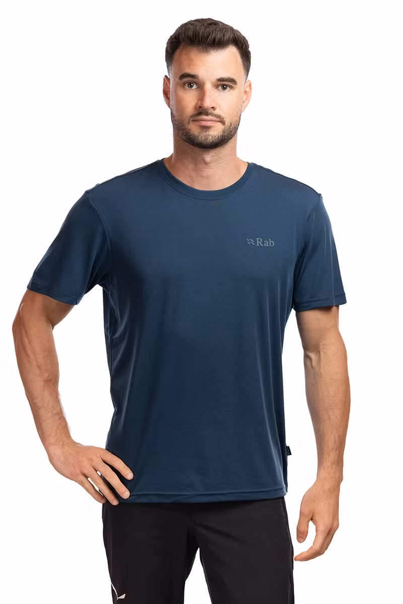 KOSZULKA CRIMP ELEVATION TEE-TEMPEST BLUE