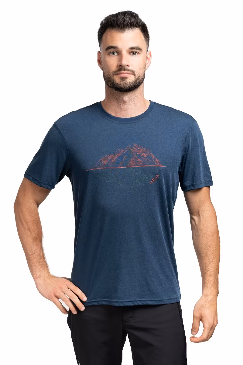 KOSZULKA CRIMP REFLECTION TEE-TEMPEST BLUE