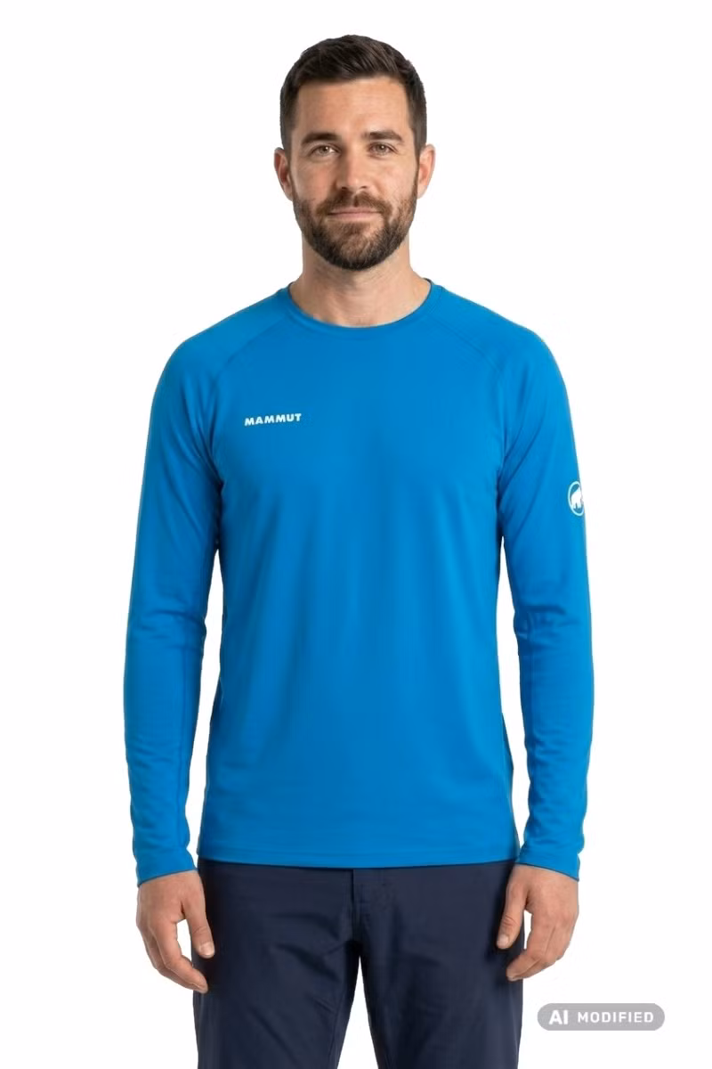 KOSZULKA DUCAN FL LONGSLEEVE-GLACIER BLUE