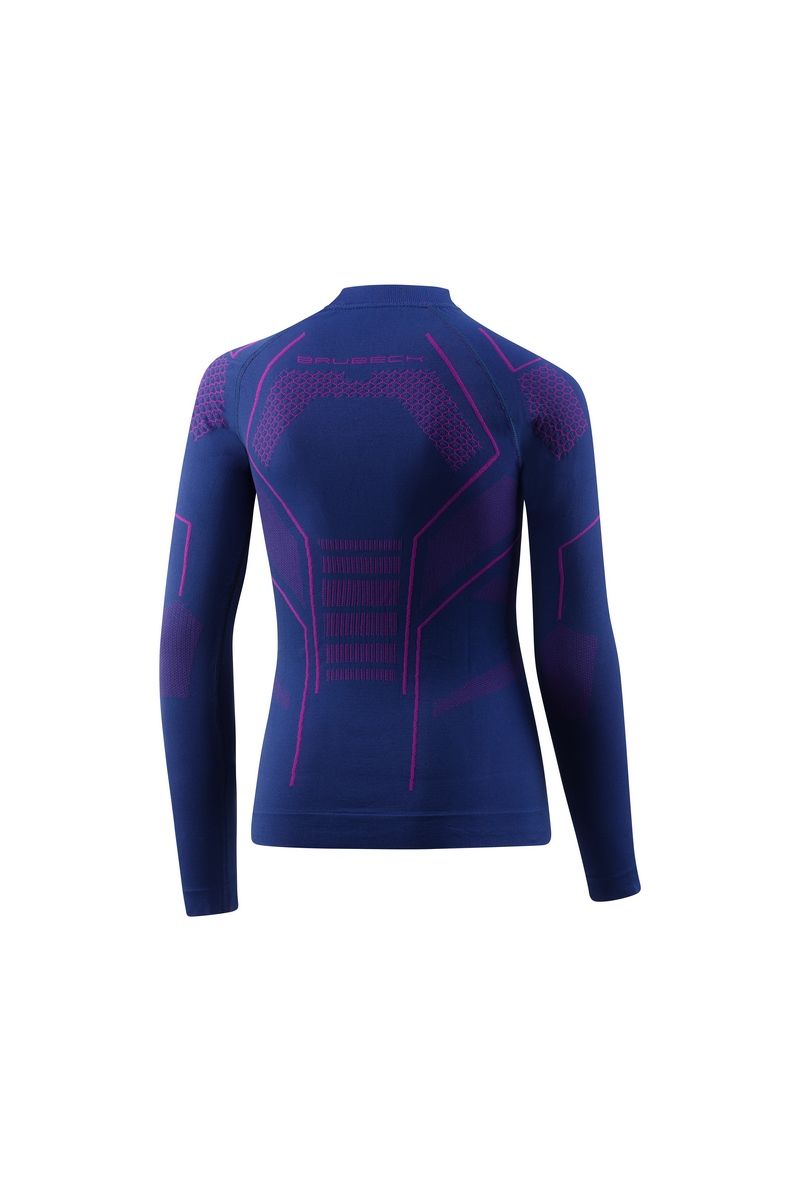KOSZULKA DZIECIĘCA THERMO JUNIOR LS16120-JEANS-VIOLET