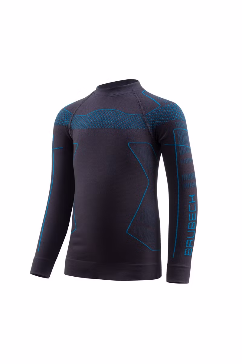 KOSZULKA DZIECIĘCA THERMO KIDS LS16110-GRAPHITE-BLUE