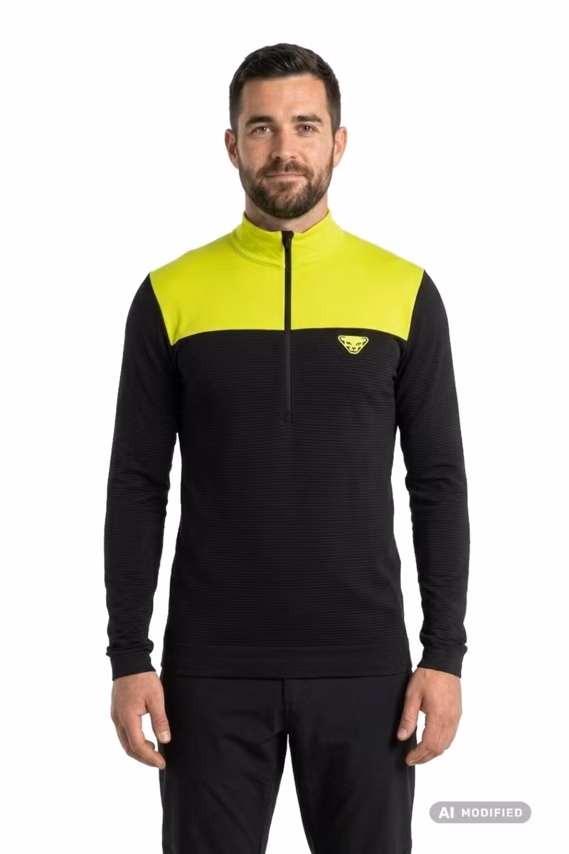 KOSZULKA ELEVATION LONGSLEEVE-LIME PUNCH-0910
