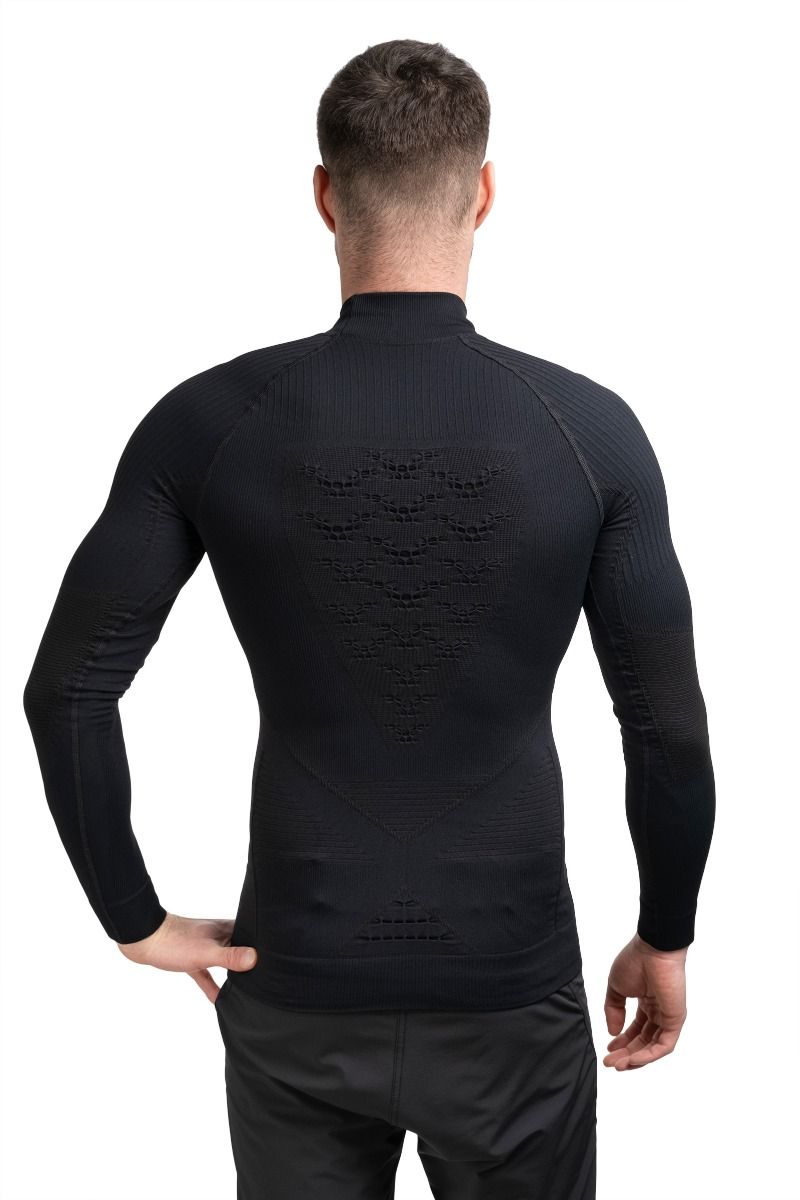 KOSZULKA ENERGY ACCUMULATOR 4.0 TURTLE NECK LG SL-OPAL BLACK-ARCTIC WHITE